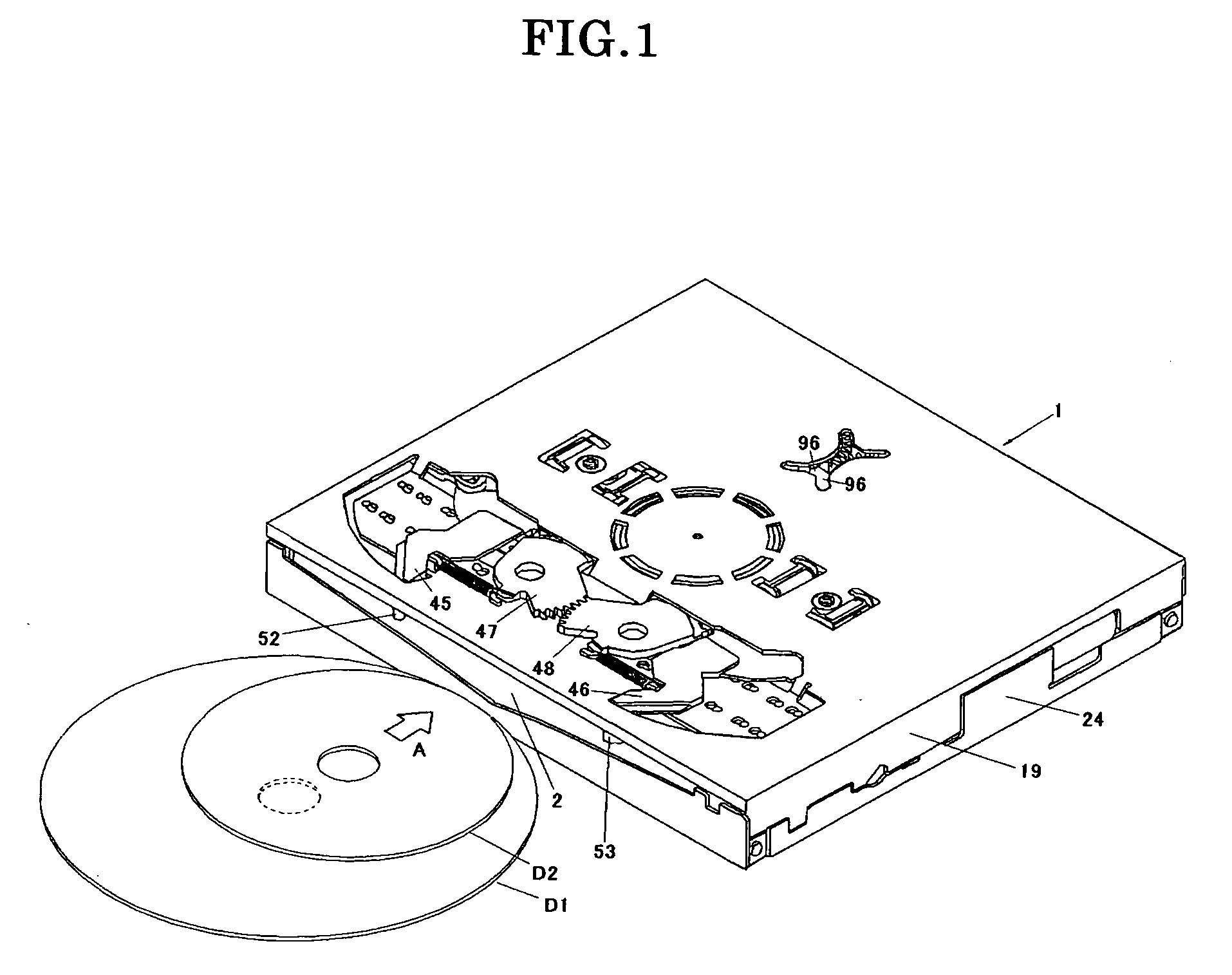 Double disk insertion preventing apparatus