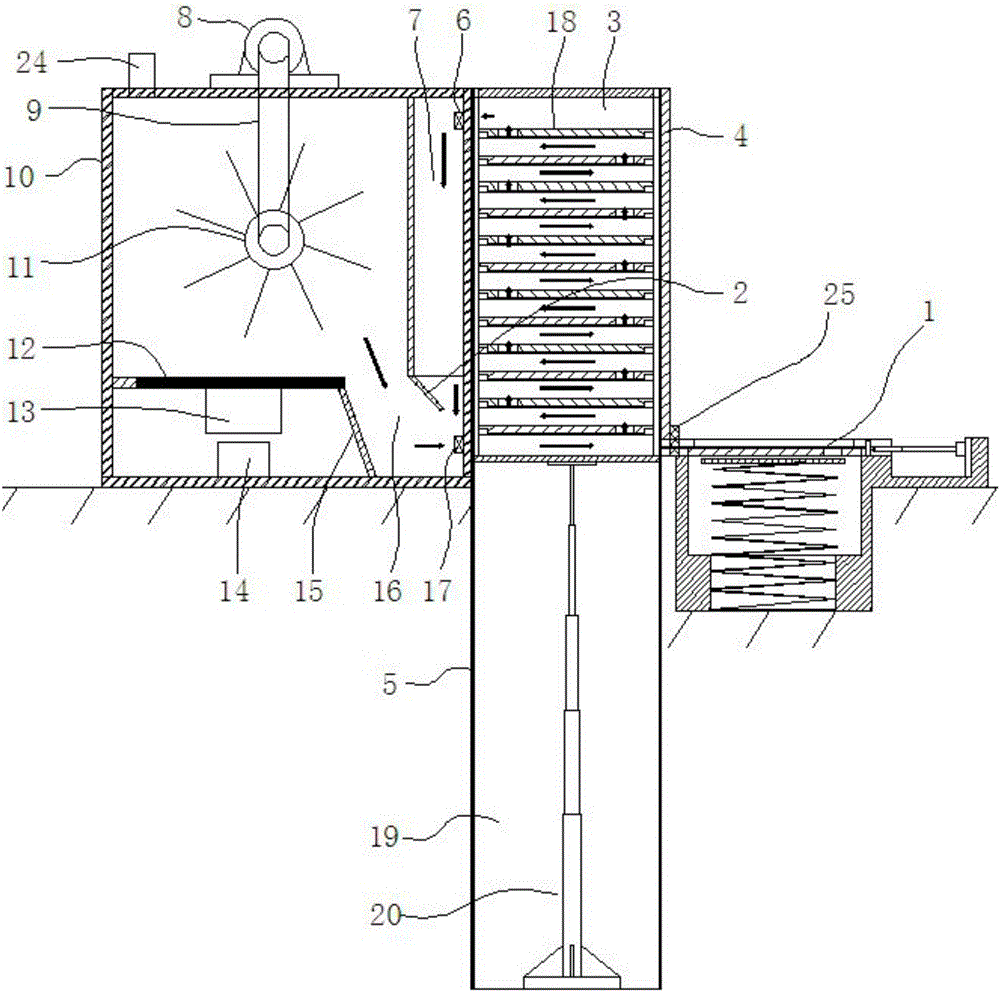 Efficient energy-saving bamboo shoot drying device with automatic feeding function