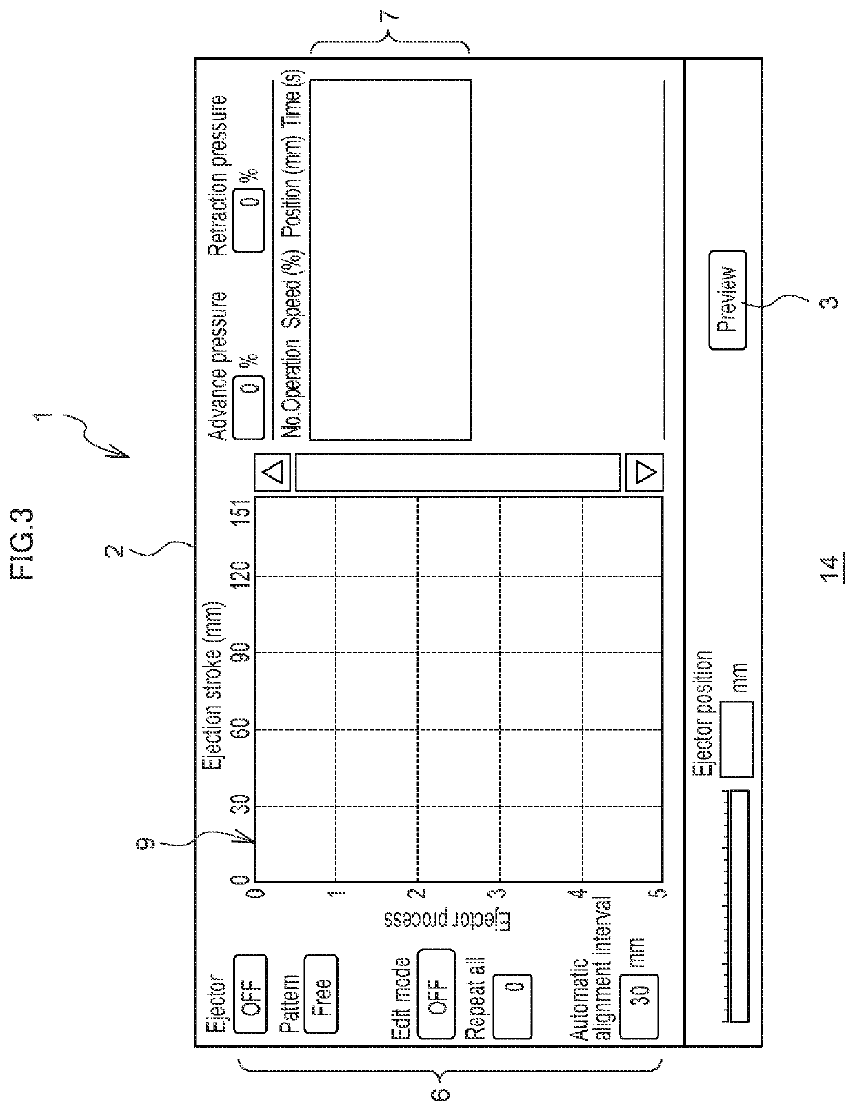 Operation setting device and injection molding machine