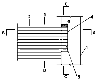 Externally-hung assembly type enclosure wall based on side pin type wedge-shaped self-locking connection