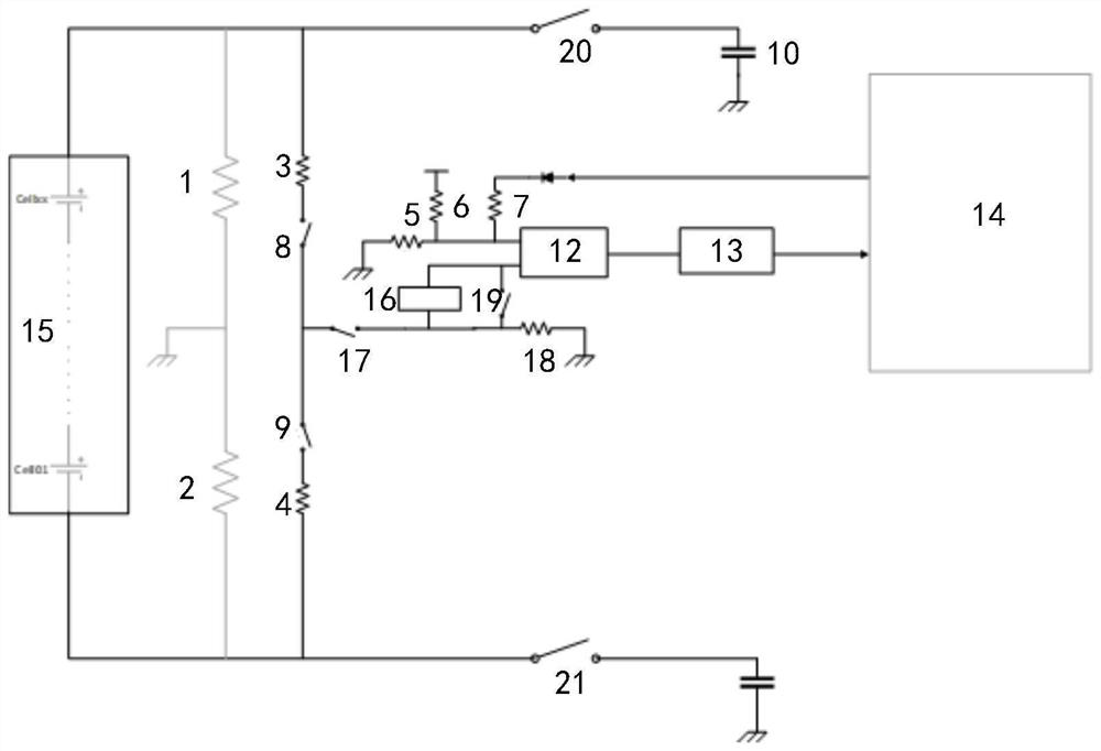 Insulation detection circuit and vehicle