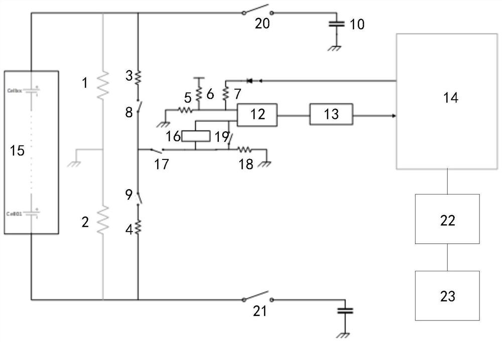 Insulation detection circuit and vehicle