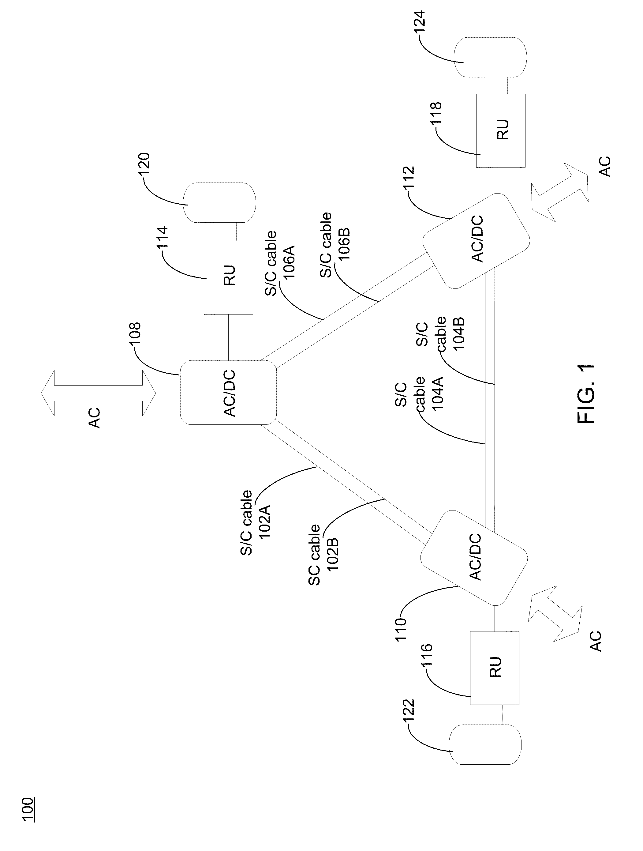 Superconducting electricity transmission system