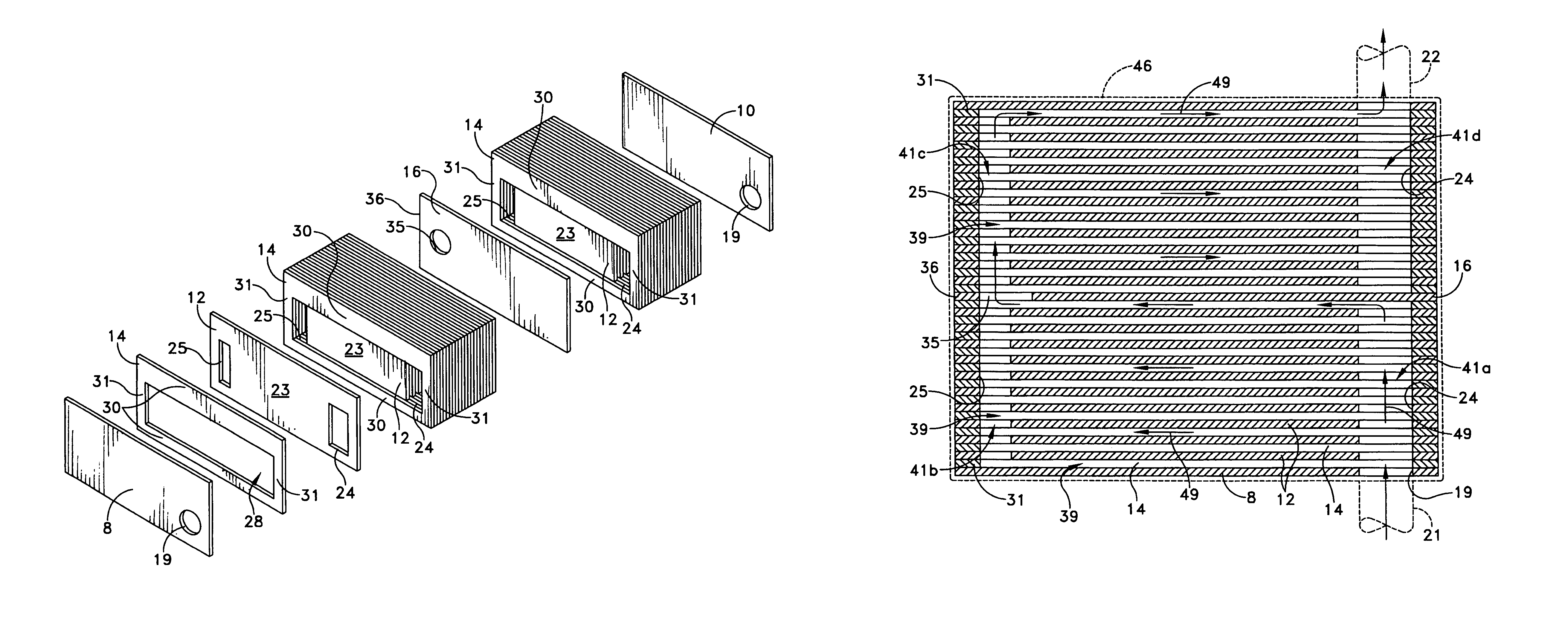 Forced fluid heat sink