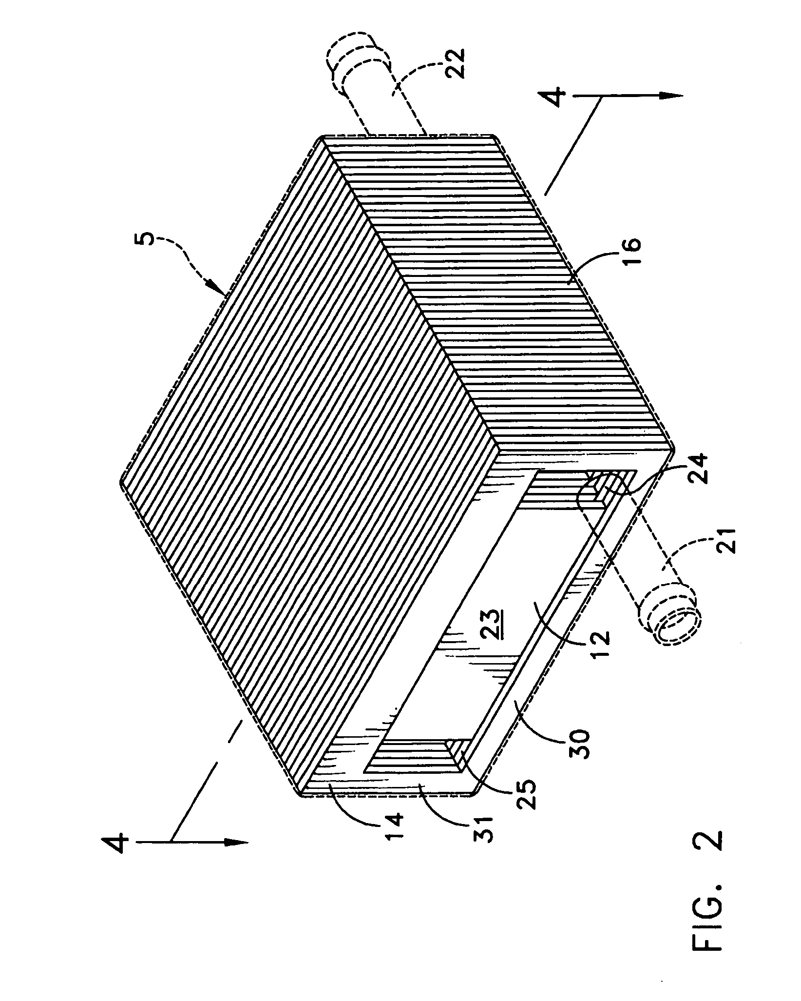 Forced fluid heat sink