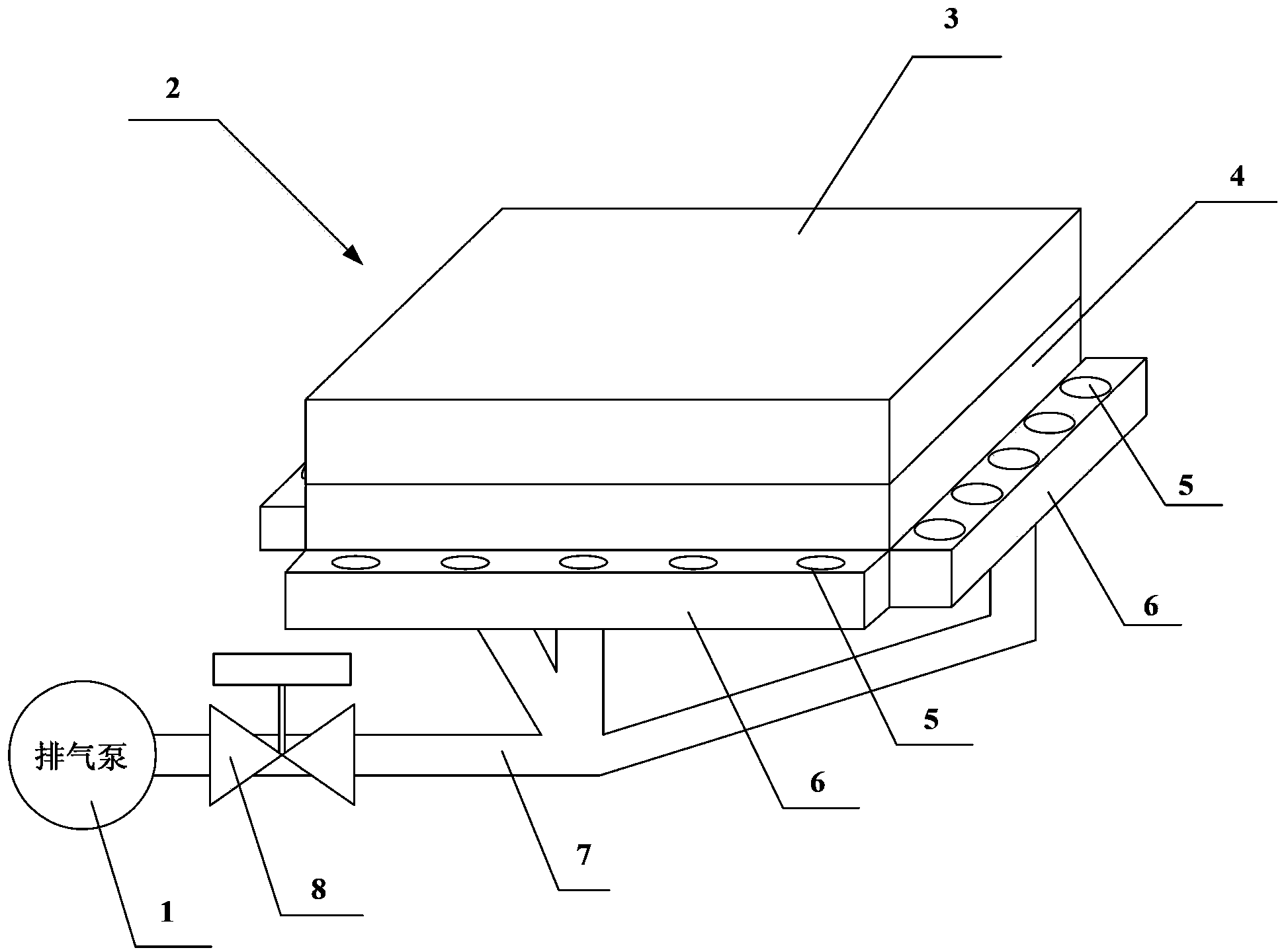 Exhaust system and method of vacuum drying chamber