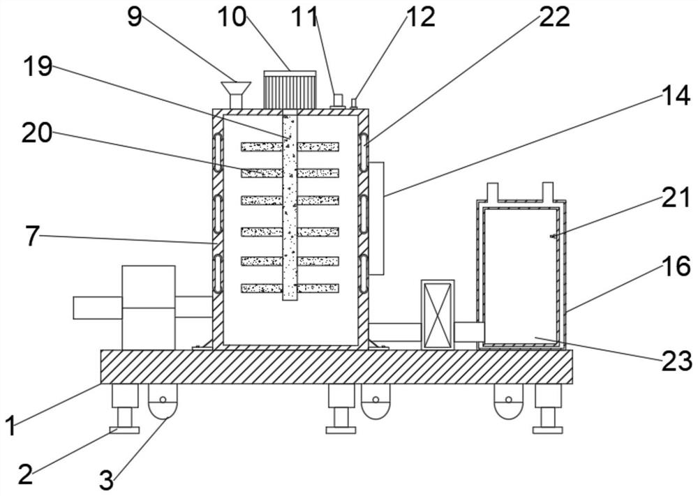 Irradiation crosslinking flame-retardant polyolefin foaming material internal mixing equipment