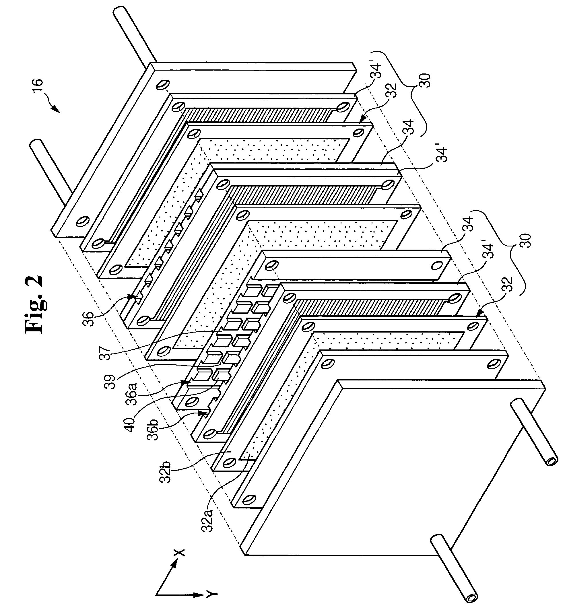 Fuel cell stack having improved cooling structure