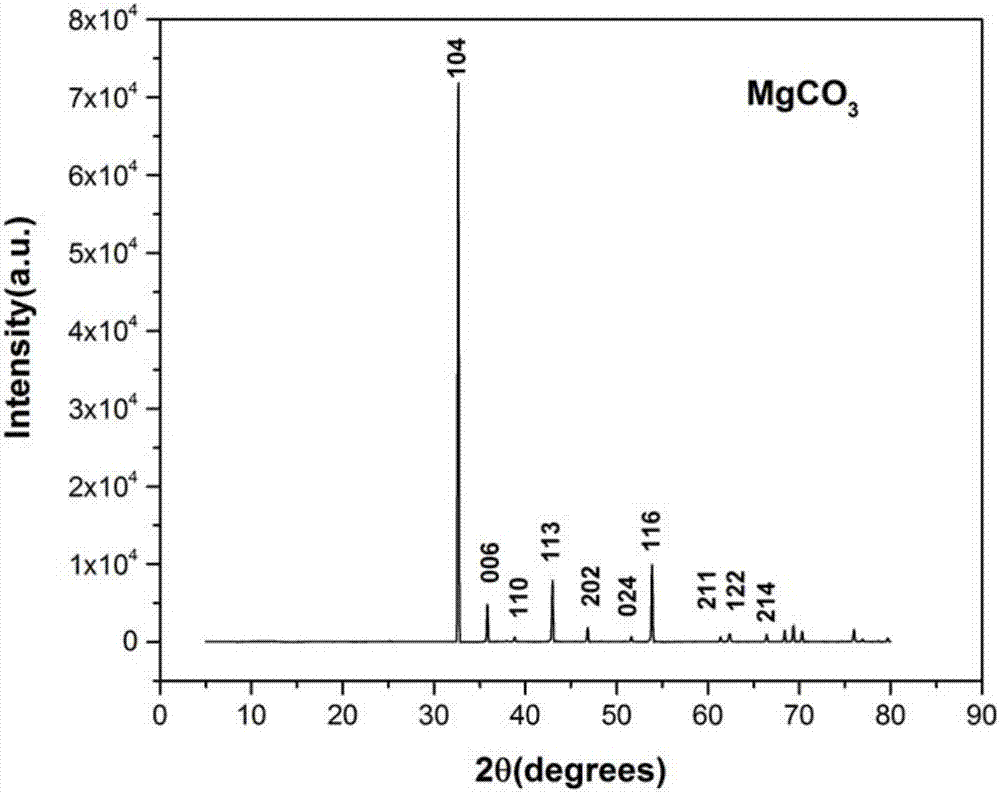 A kind of method for preparing anhydrous magnesium carbonate under high temperature and high pressure