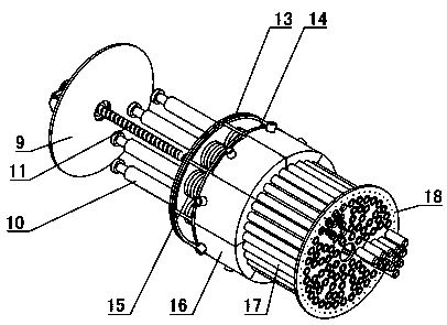 A heat exchanger with a disc flushing device