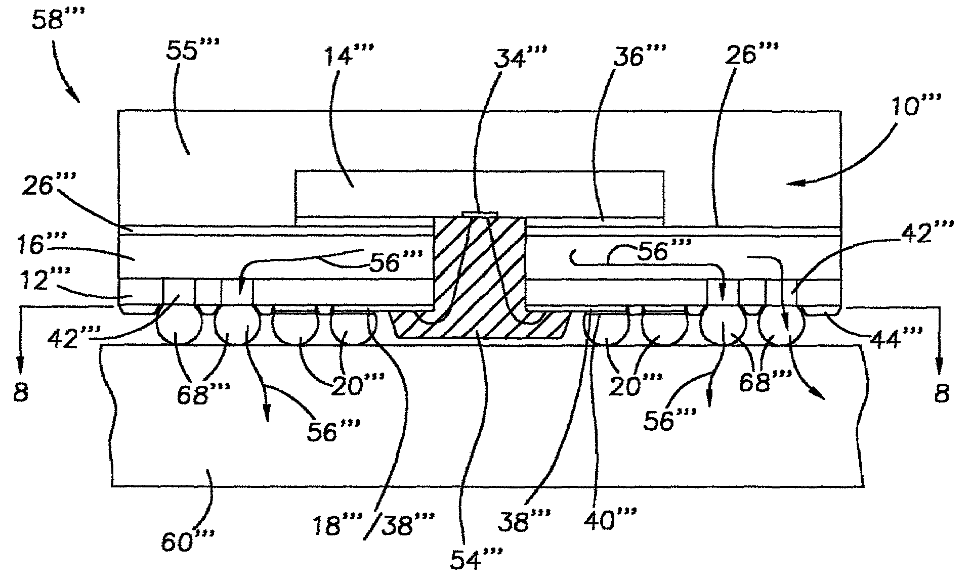 Intrinsic thermal enhancement for FBGA package