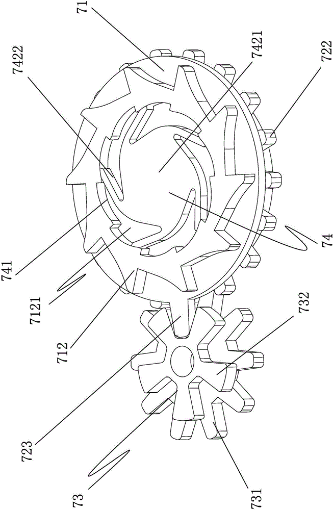 Counting mechanism of dry powder suction device