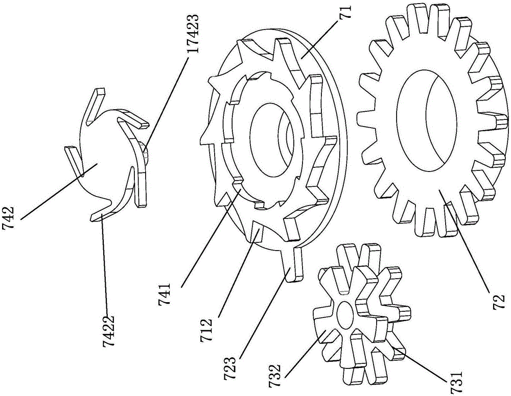 Counting mechanism of dry powder suction device