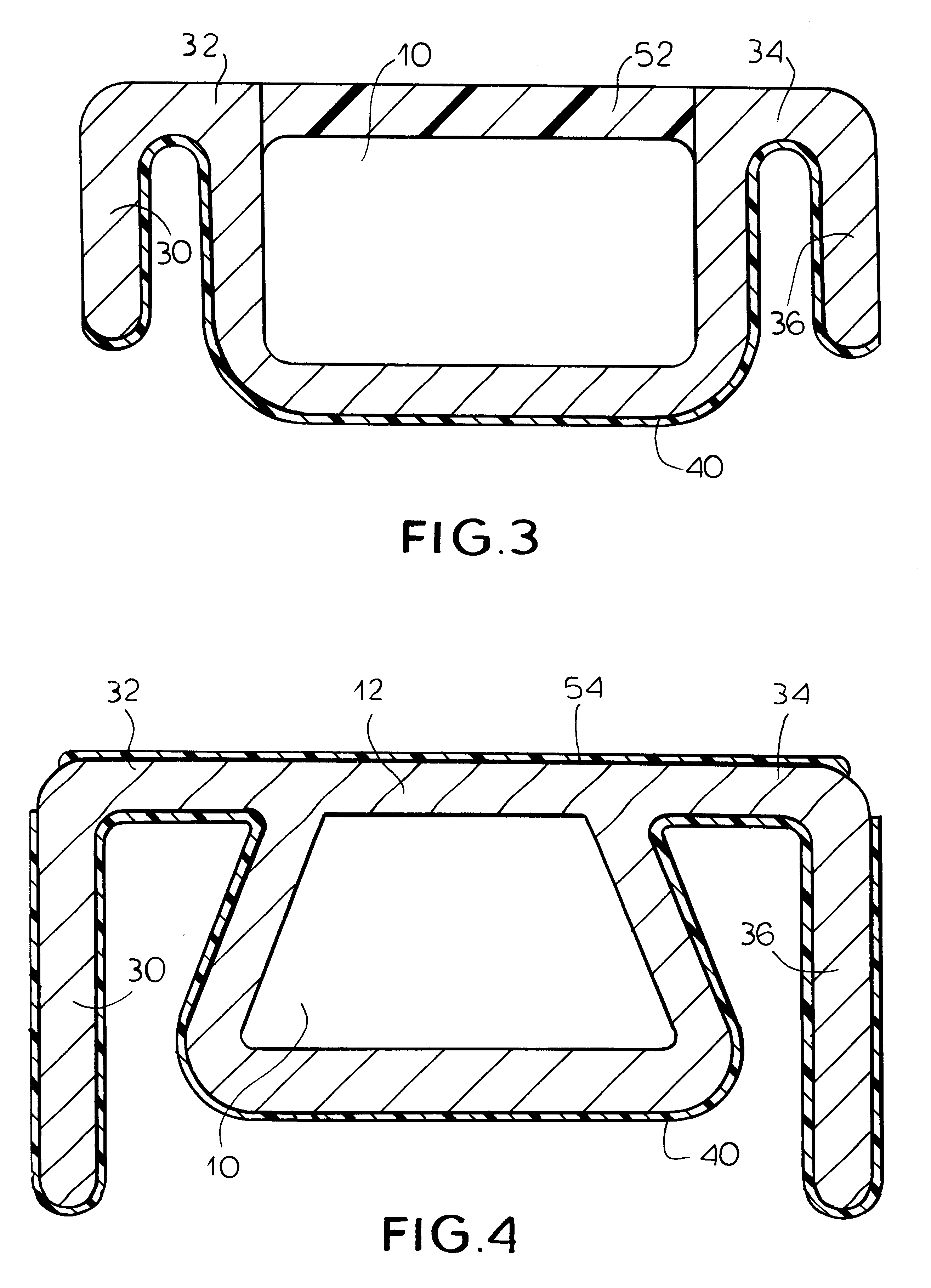 Profiled spacers for insulation glazing assembly