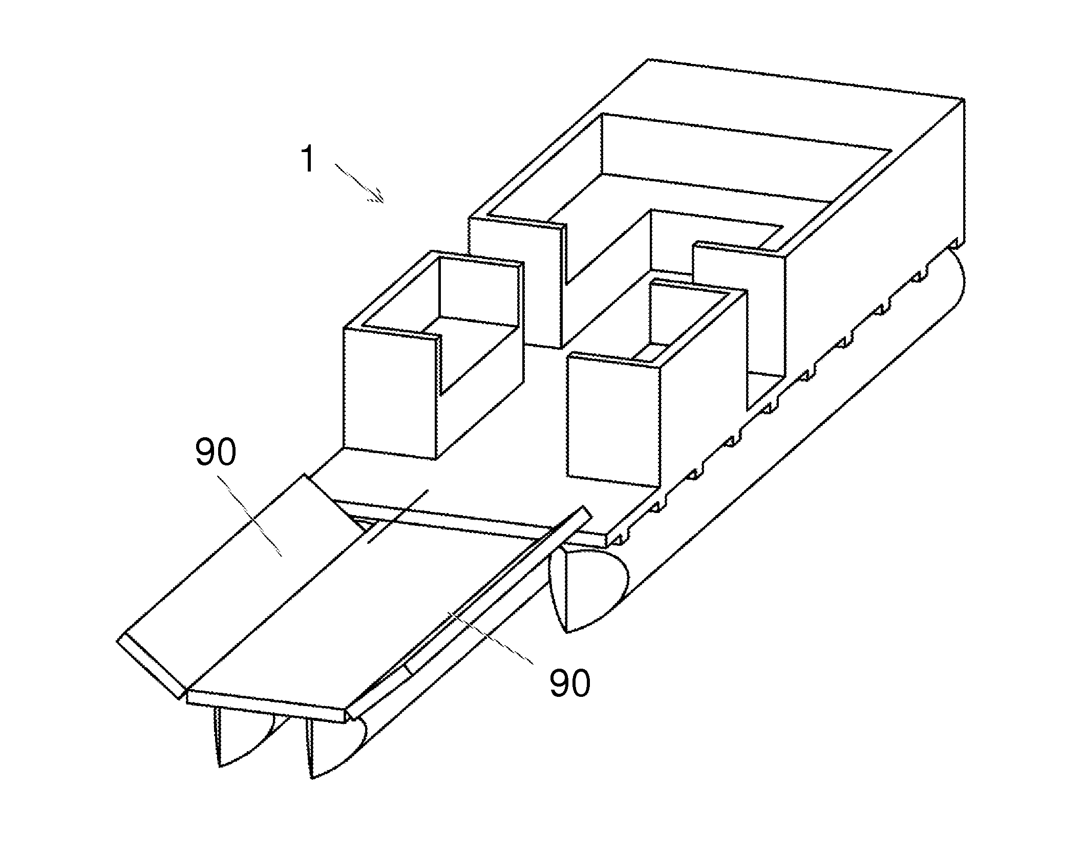 Extendable multihull boat