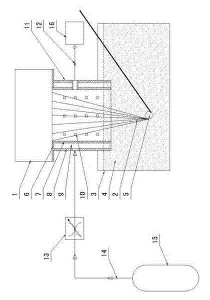 High-strength high-modulus polyethylene fiber circular-blow cooling device