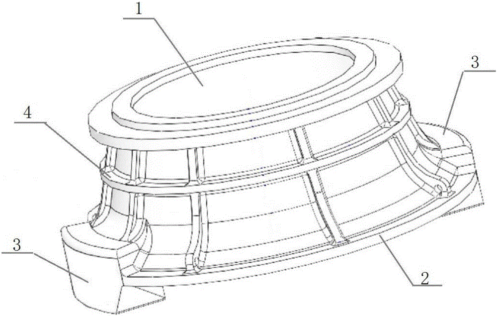 Casting molding process for shell on mine crusher