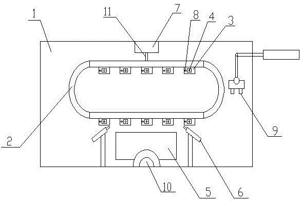 Dyed yarn drying device