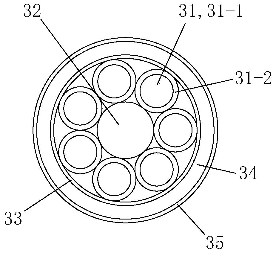 Optoelectronic composite cable for shore power