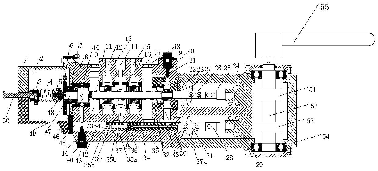 Phase difference hydraulic tightening and loosening type clamp device