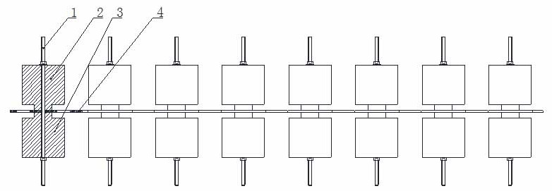 A series-structured phononic crystal