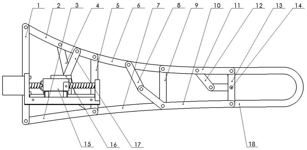 Continuous variable camber wing structure containing complex hinges for high-speed aircraft