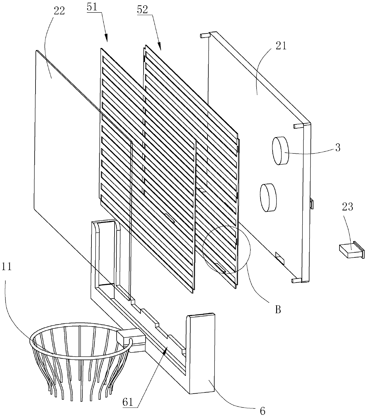 Self-adaptive basketball stand based on basketball training method