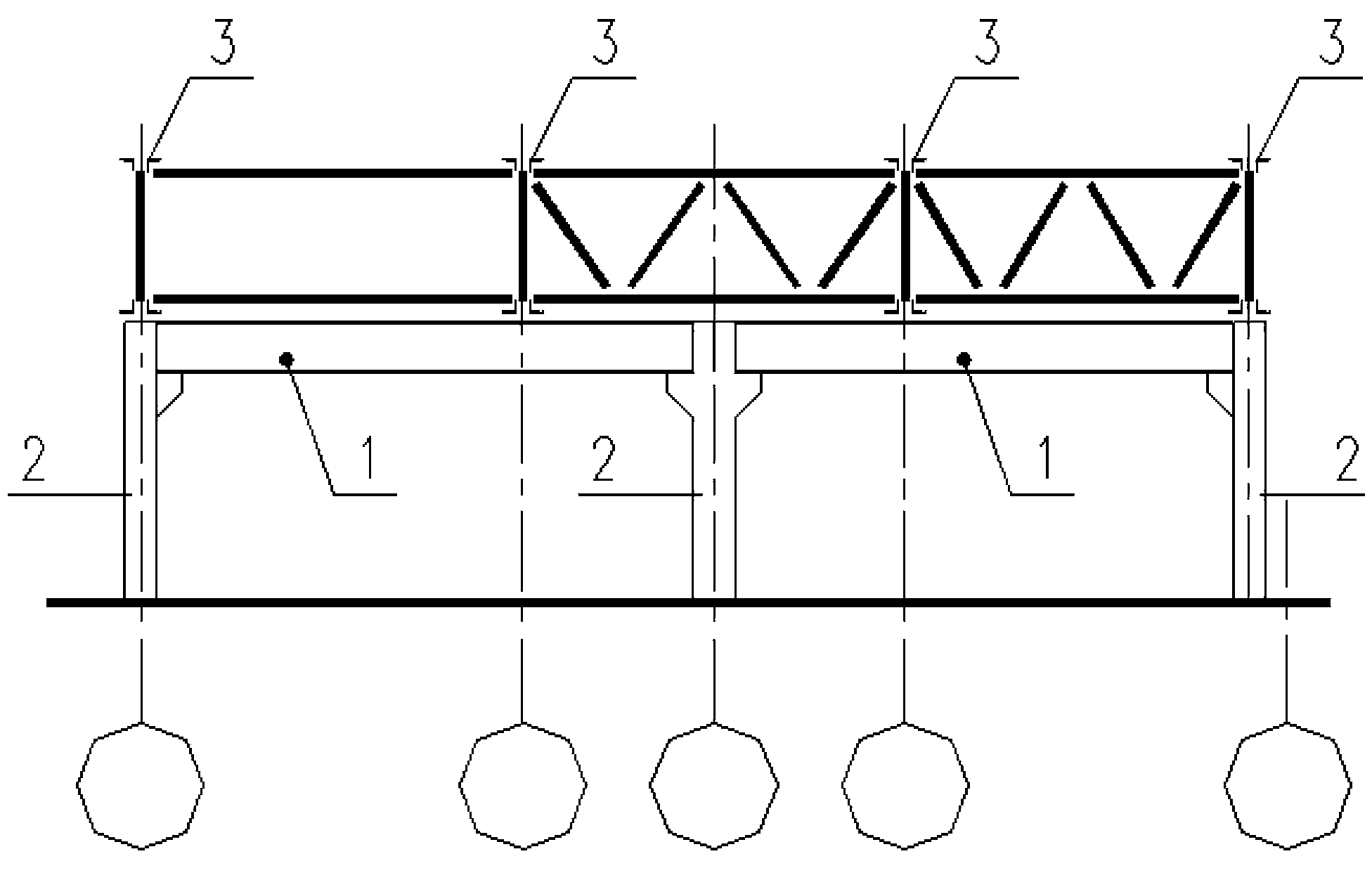 Device for connecting reinforced concrete bent frame column with steel beam instead of steel bracket