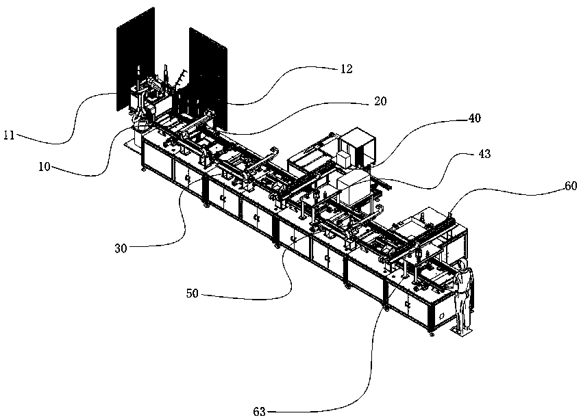 Full-automatic intelligent production system for LED light box