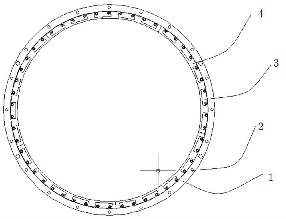 Rapid assembling process for surface-mounted magnetic steel of permanent magnet motor