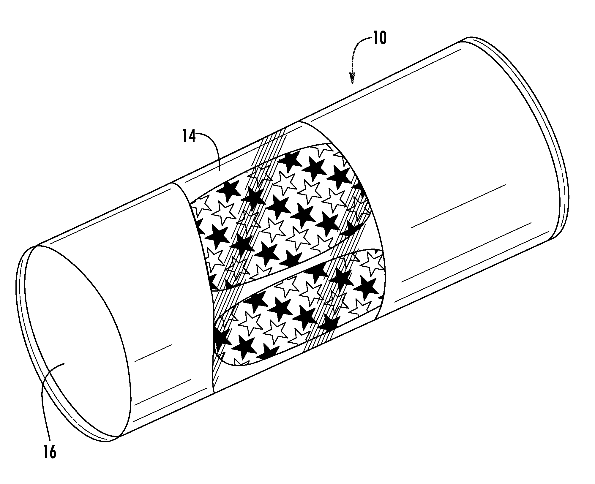 Cylindrical Container for Storage and Display of Nail Appliques