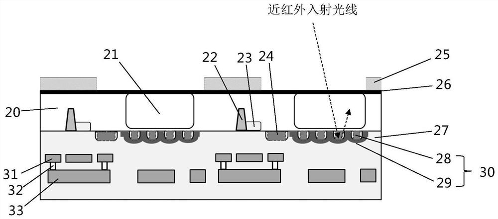 Image sensor pixel unit structure and method for improving quantum efficiency