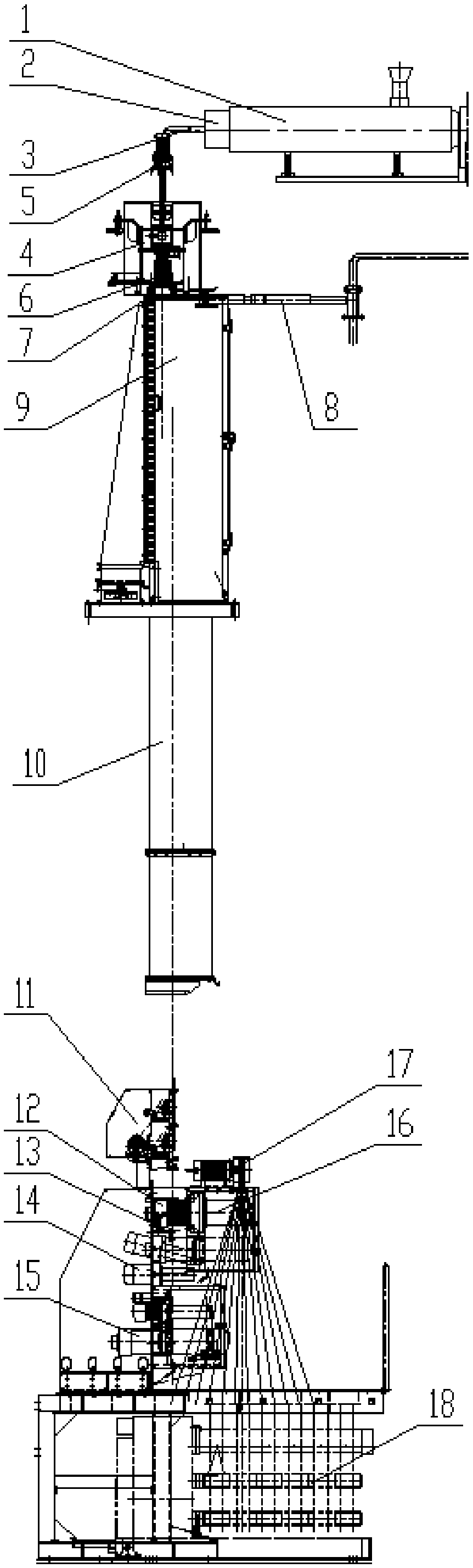 FDY filament spinning-pulling machine