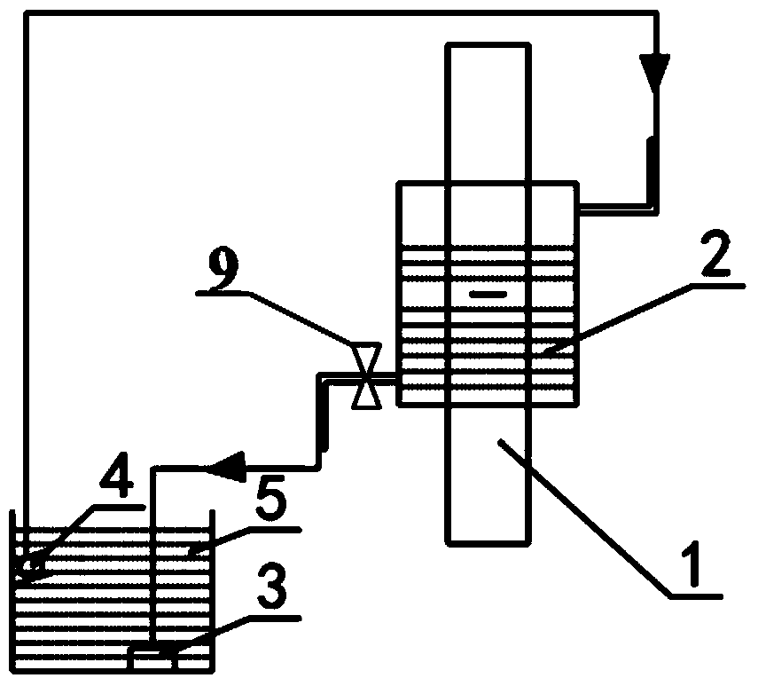 System for testing fatigue crack propagation in corrosion environment