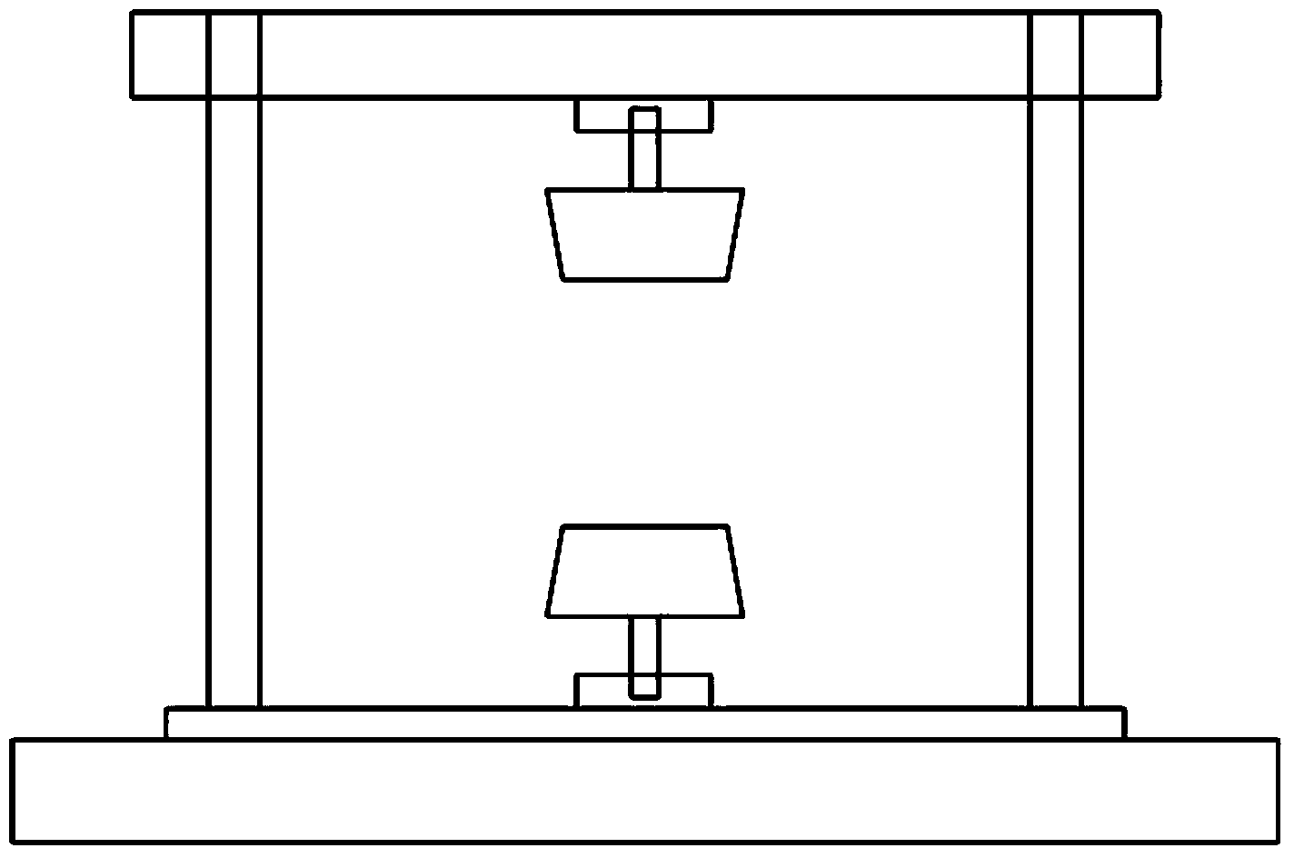 System for testing fatigue crack propagation in corrosion environment