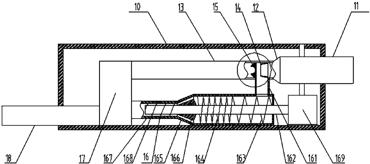 Negative pressure drainage debridement device for diabetic feet