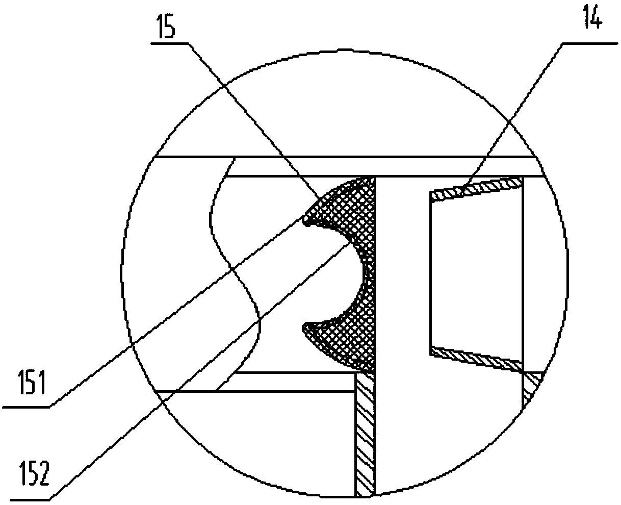 Negative pressure drainage debridement device for diabetic feet