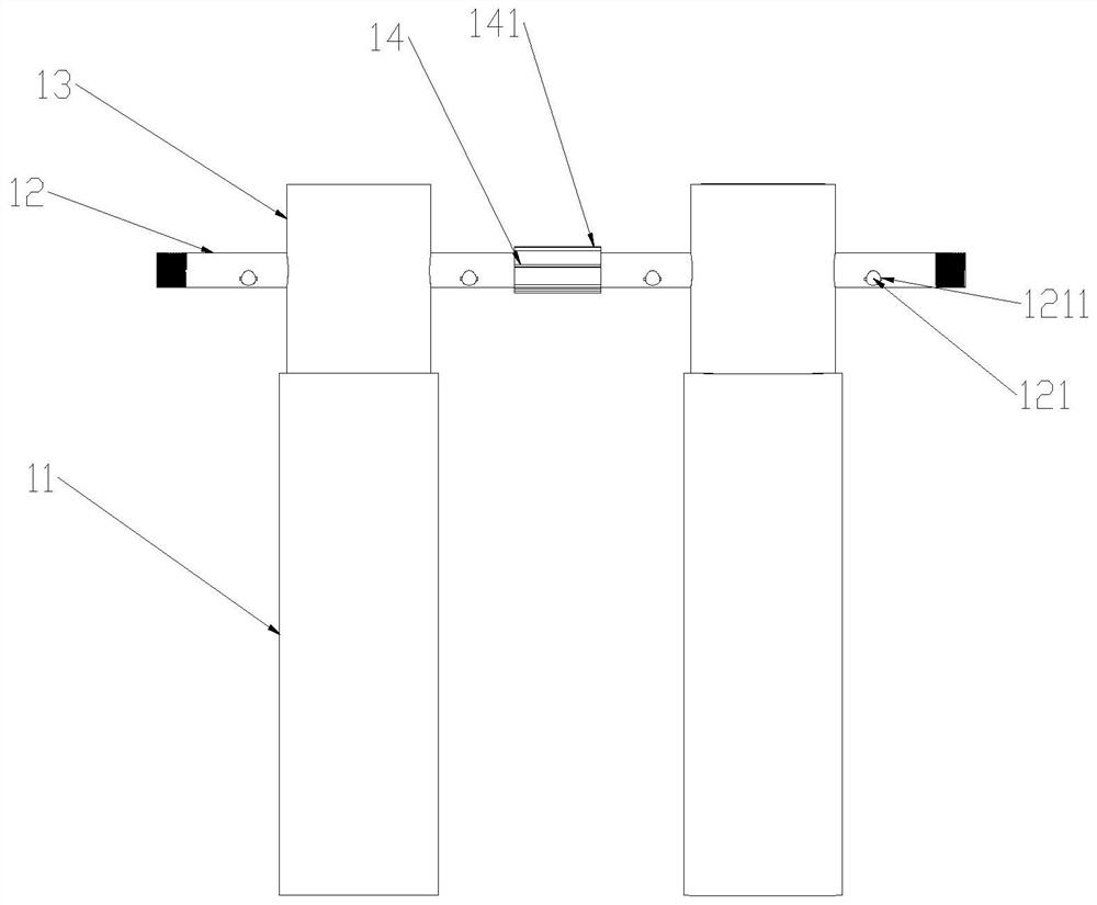 Anti-slide pile embedding device