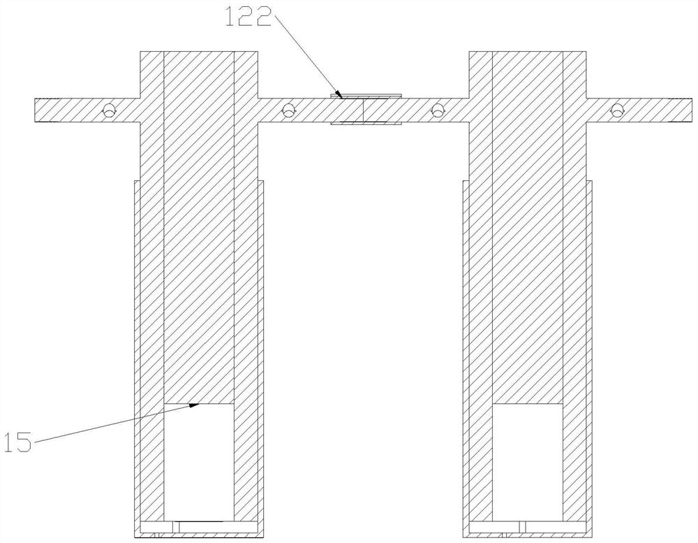 Anti-slide pile embedding device