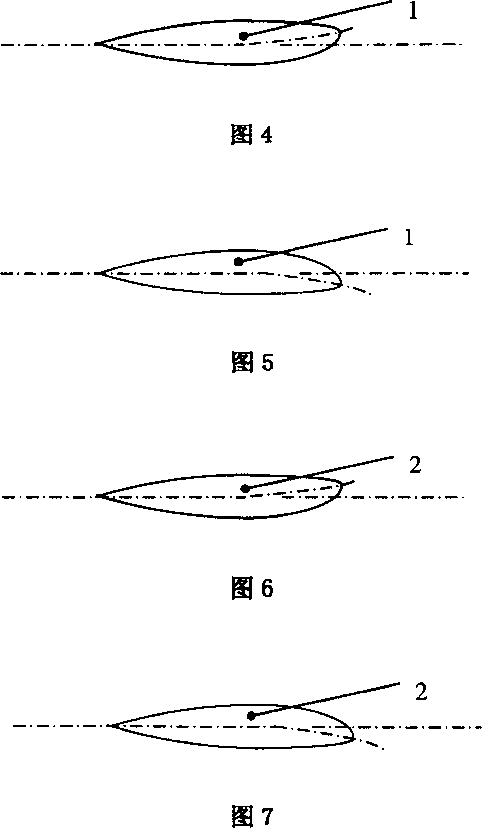 Cross anti-pitch rudder