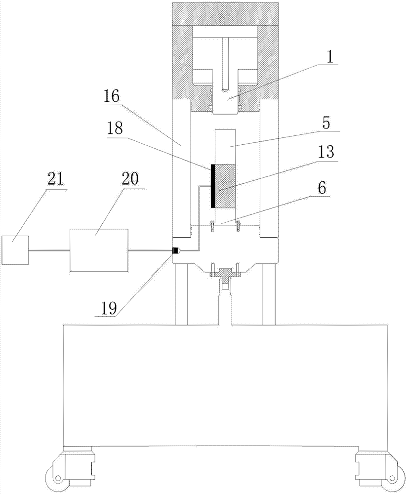 Testing method of rock true triaxis with ultrasonic phased array real-time imaging system with