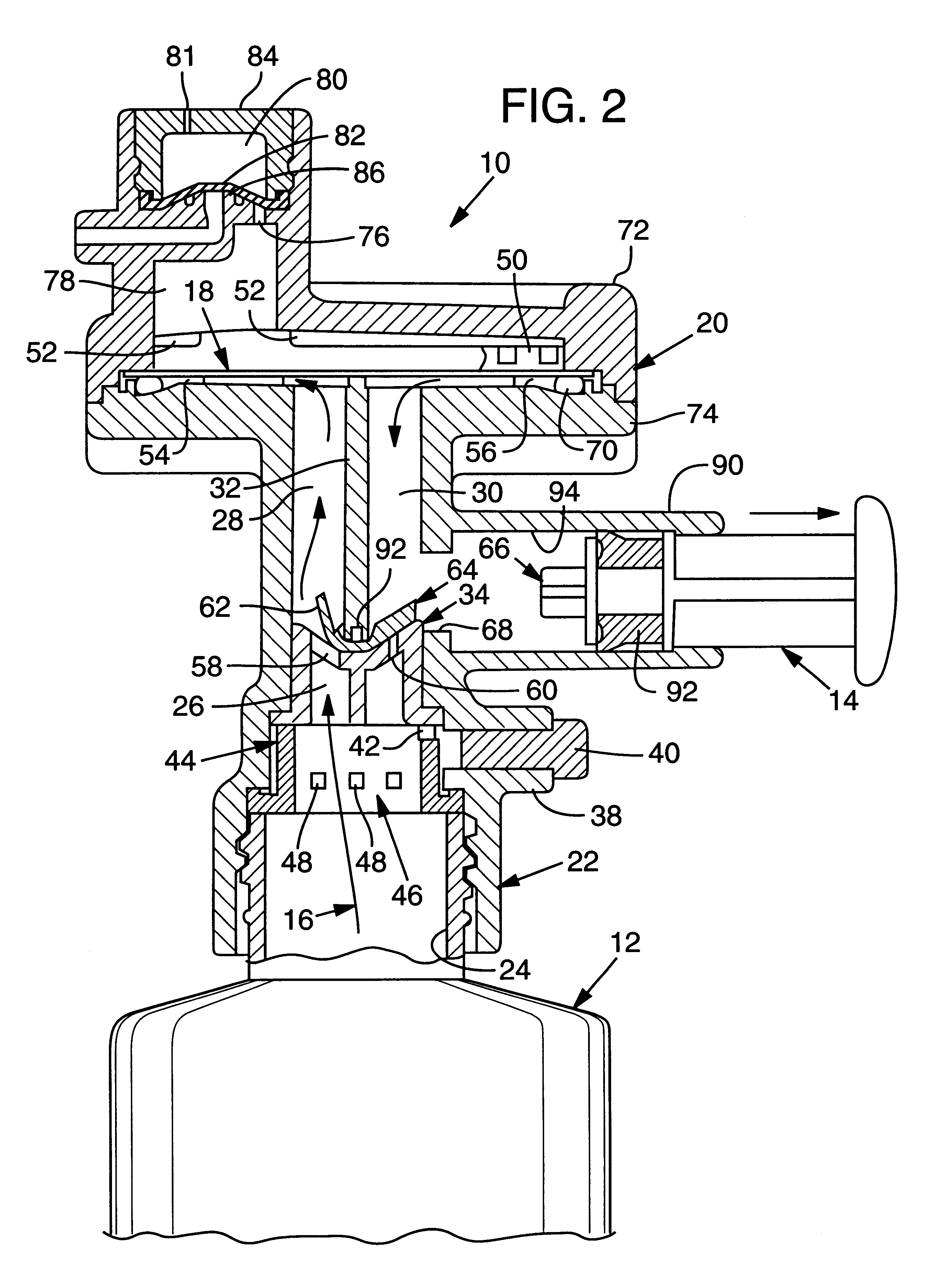 Method and apparatus for removing air locks within manually operated micro-filtration devices