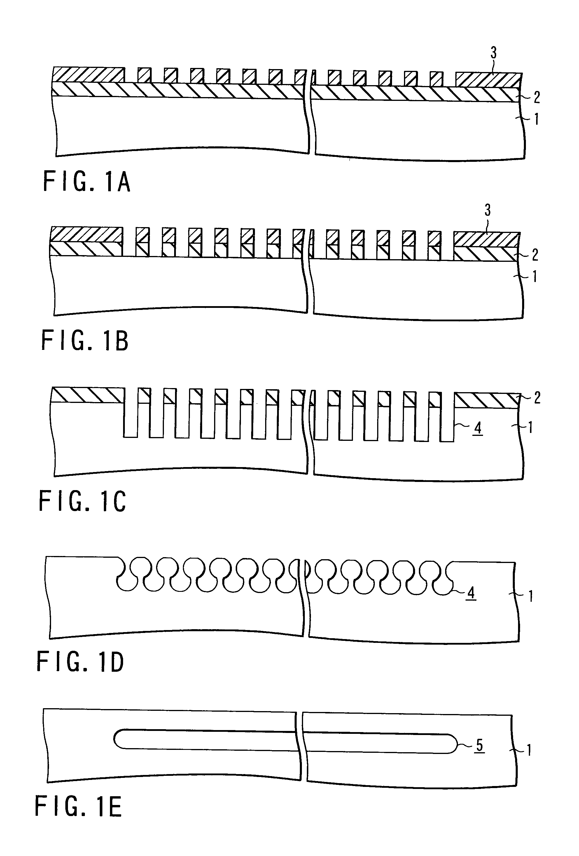 Semiconductor substrate having pillars within a closed empty space