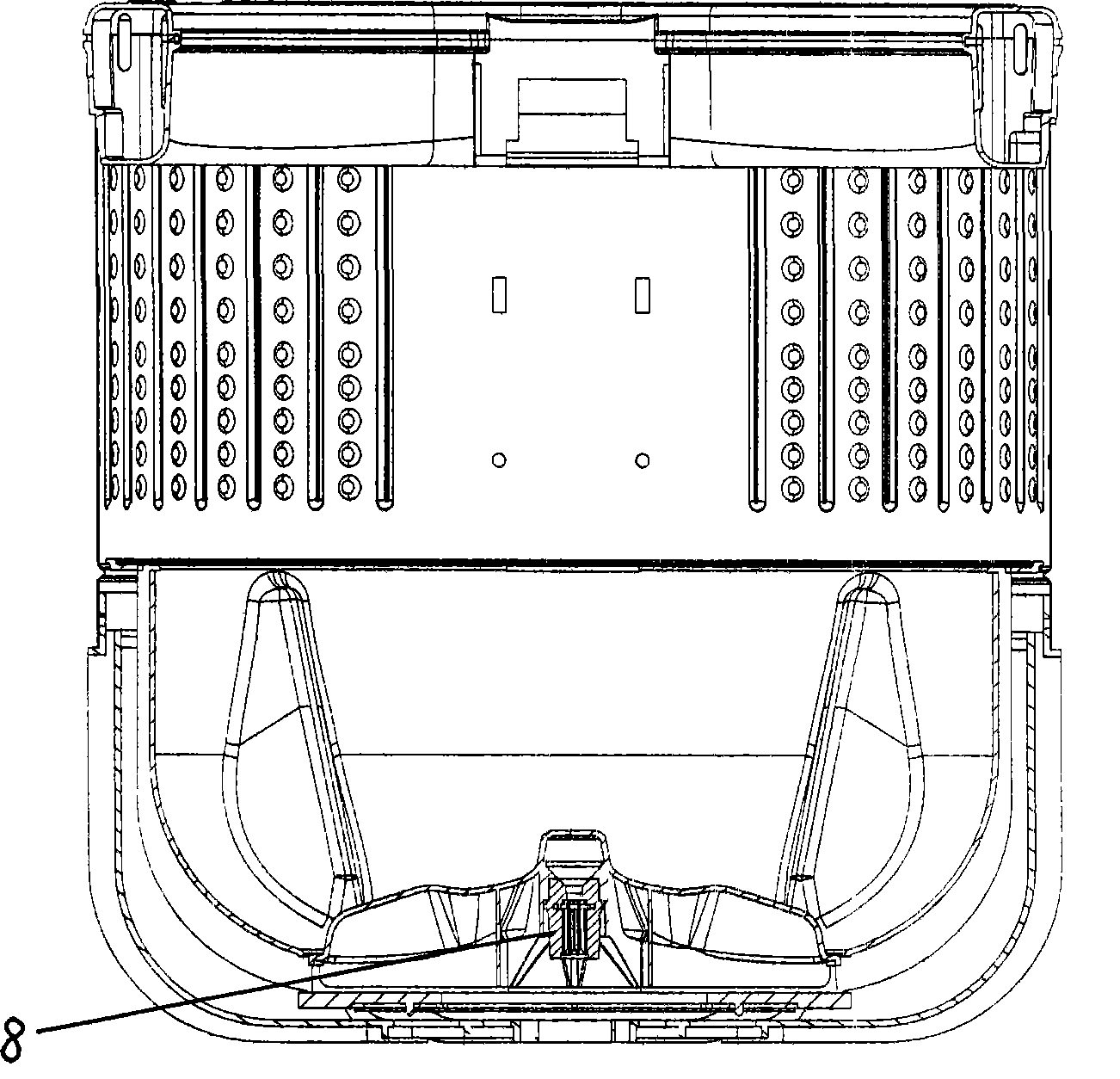 Washing machine having big and small wave wheels independently running