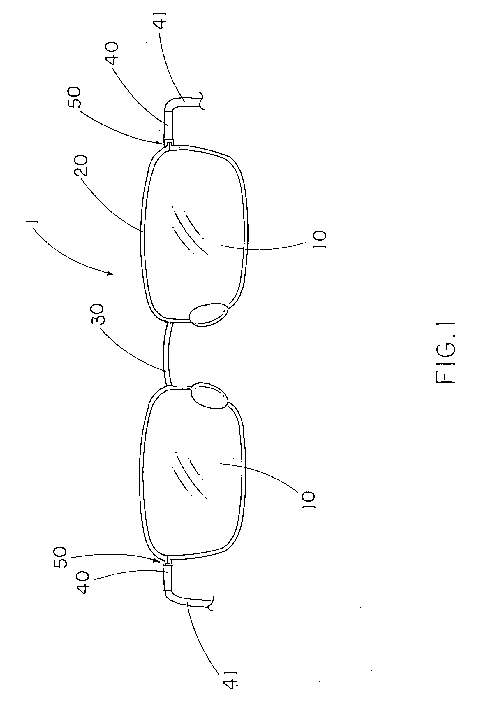 Spectacles set with decorative frame