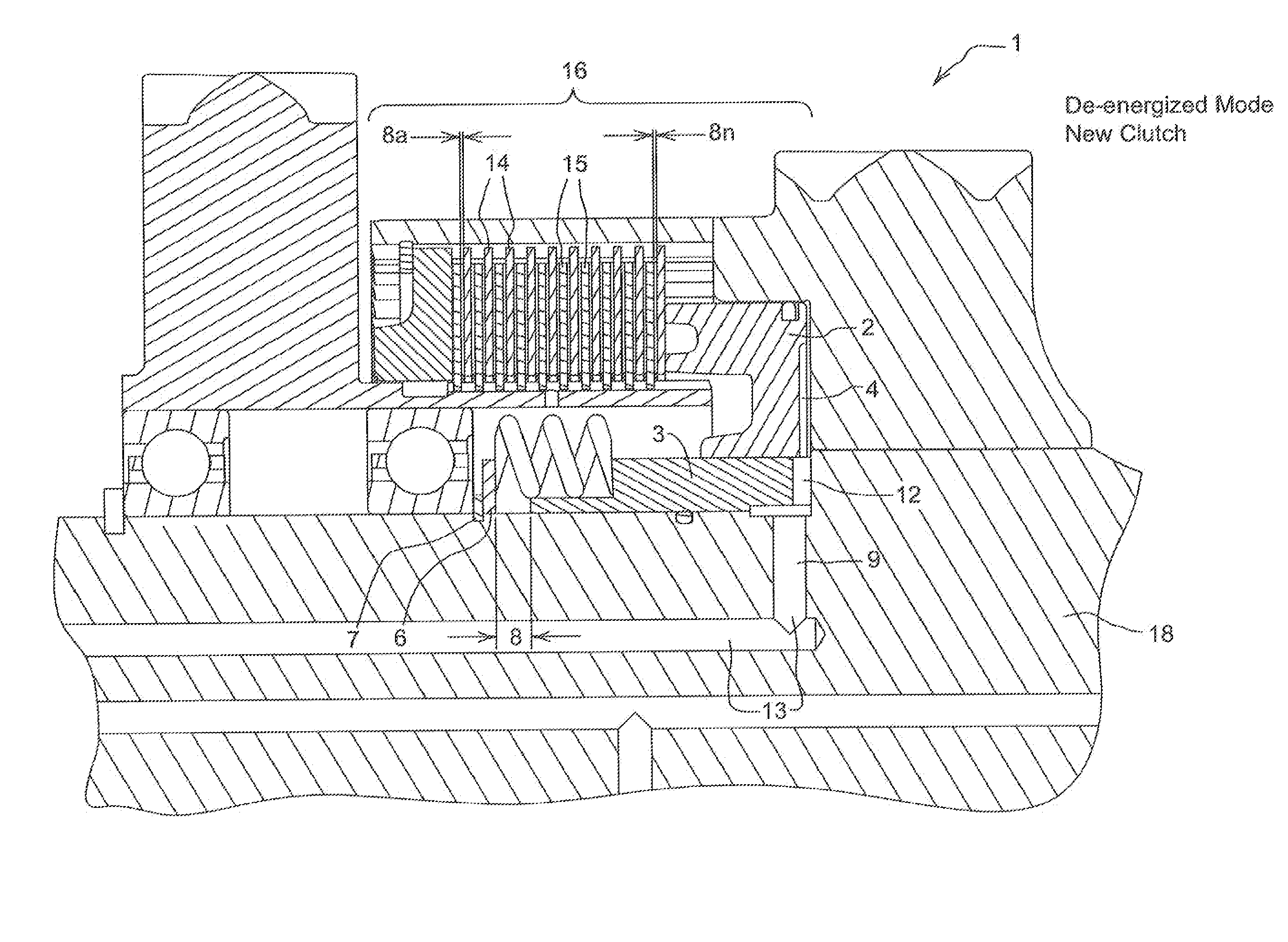 Powershift Transmission Clutch System With A Predetermined Running Clearance