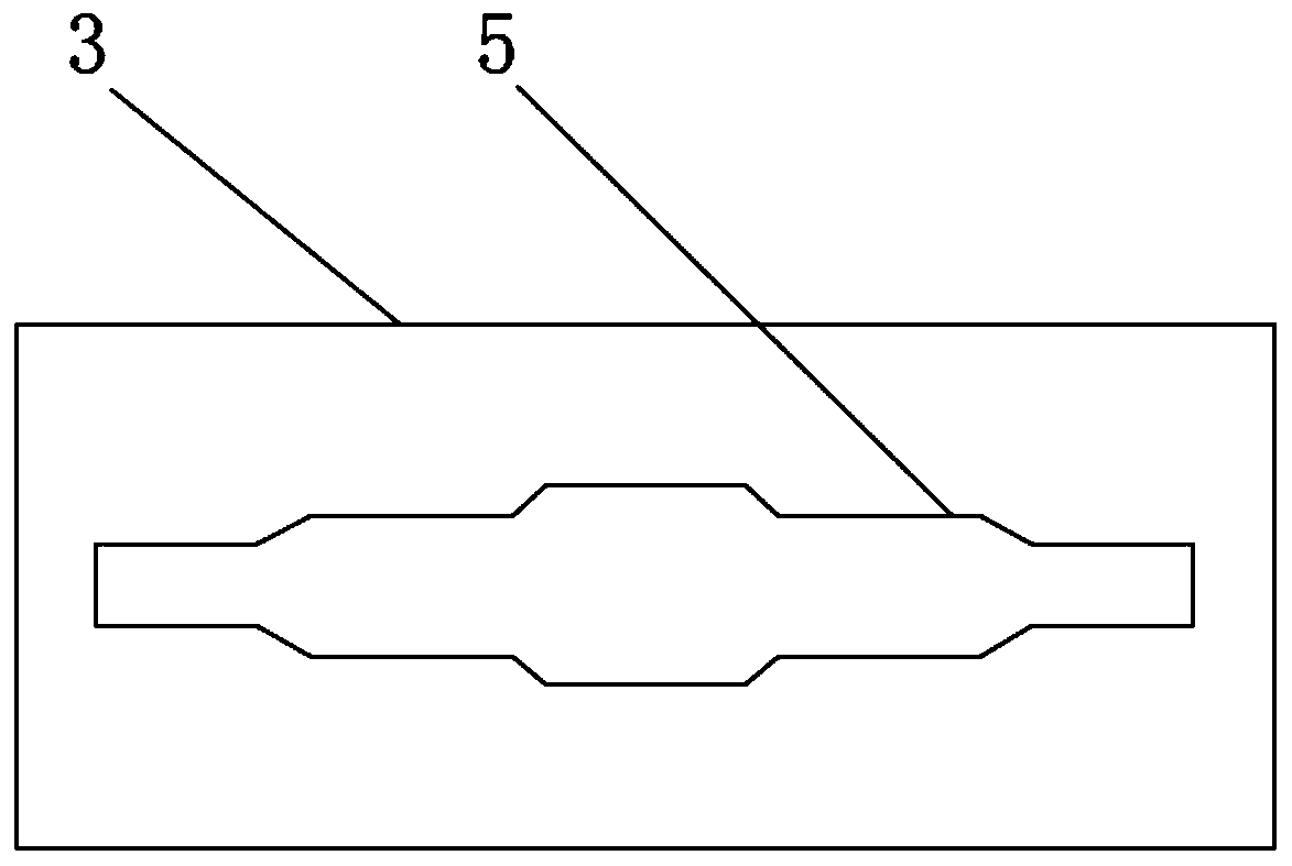 Forging device for input shaft of automobile transmission