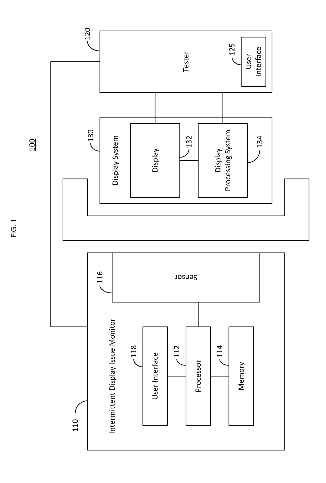 Intermittent display issue monitoring system