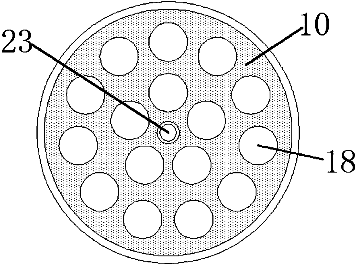 Two-way stirring anti-deposition building mortar mixing and discharging tank