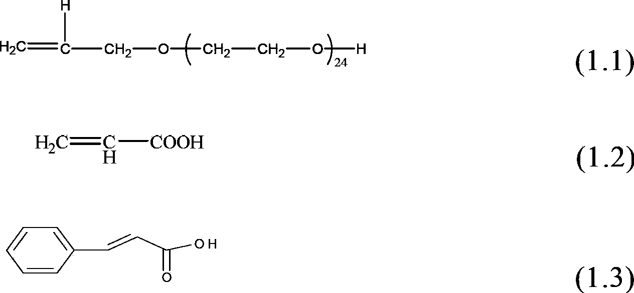 Polycarboxylate superplasticizer with high dispersion and high slump protection and preparation method of polycarboxylate superplasticizer